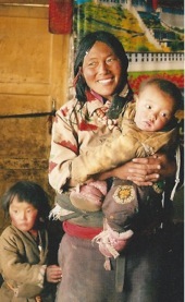 Yangchen and her two children